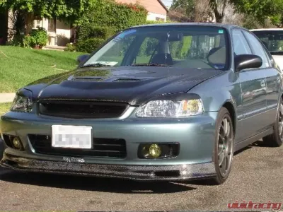 Seibon SP-Style Carbon Fiber Front Lip Spoiler Honda Civic 1999-2000 - FL9900HDCV-SP