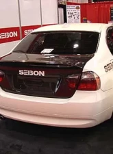 Seibon CSL-Style Carbon Fiber Trunk Lid BMW E90 3-Series | M3 2006-2008                                     - TL0507BMWE90-C - Image 4