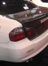 Seibon CSL-Style Carbon Fiber Trunk Lid BMW E90 3-Series | M3 2006-2008                                     - TL0507BMWE90-C - Image 5