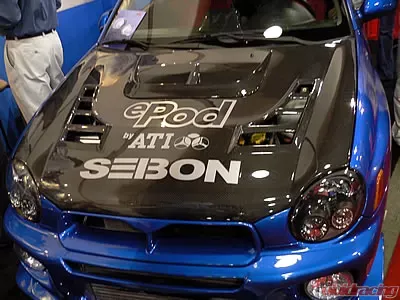 Seibon CW-Style Carbon Fiber Hood Subaru Impreza 2002-2003 - HD0203SBIMP-CW