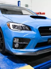 Seibon MB1-Style Carbon Fiber Front Lip Spoiler Subaru WRX 2015-2017                                     - FL15SBIMP-MB1 - Image 3