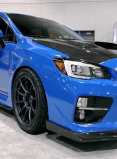 Seibon MB3-Style Carbon Fiber Front Lip Spoiler Subaru WRX 2015-2017                                     - FL15SBIMP-MB3 - Image 3