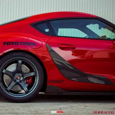 Seibon OEM-Style Carbon Fiber Side Skirts Toyota GR Supra 2020-2026 - SS20TYSUP-OE