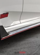 Seibon OEM-Style Carbon Fiber Side Skirts Honda Civic Type-R 2017-2021                                     - SS17HDCVR-OE - Image 4