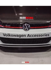Seibon MB-Style Carbon Fiber Front Lip Spoiler Volkswagen Golf 2018-2021                                     - FL18VWG7-MB - Image 5
