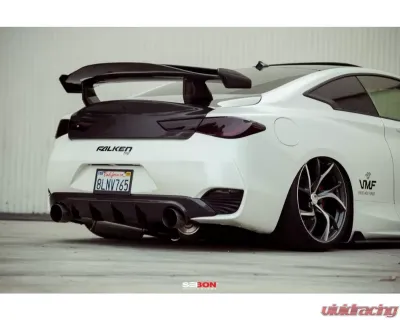 Seibon TB-Style Carbon Fiber Rear Lip Spoiler Infiniti Q60 2017-2022 - RL17INFQ60-TB