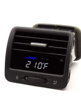 P3 V3 OBD2 - VW MK5 Gauge 2007-2009 LHD, R Models, Blue Bars | White Digits, Pre-Installed in OEM Vent                                     - L3P3VGR5+V - Image 3