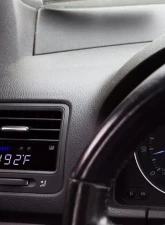 P3 V3 OBD2 - VW MK5 Gauge 2007-2009 LHD, R Models, Blue Bars | White Digits, Pre-Installed in OEM Vent                                     - L3P3VGR5+V - Image 2