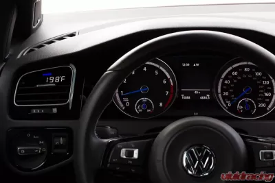 P3 V3 OBD2 - VW MK7 / MK7.5 Gauge 2014-2019 LHD, R Models, Blue Bars | White Digits - L3P3VGR7