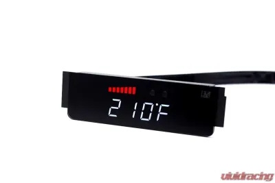 P3 V3 OBD2 - VW MK5 Gauge 2007-2009 RHD, Golf/GTI/Jetta, Red Bars | White Digits - R3P3VGT5