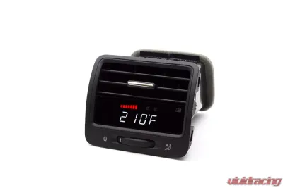 P3 V3 OBD2 - VW MK5 Gauge 2007-2009 LHD, Golf/GTI/Jetta, Red Bars | White Digits, Pre-Installed in OEM Vent - L3P3VGT5+V