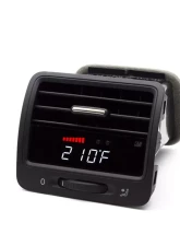 P3 V3 OBD2 - VW MK5 Gauge 2007-2009 LHD, Golf/GTI/Jetta, Red Bars | White Digits, Pre-Installed in OEM Vent                                     - L3P3VGT5+V - Image 3