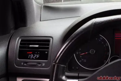 P3 V3 OBD2 - VW MK5 Gauge 2007-2009 RHD, Golf/GTI/Jetta, Red Bars | White Digits - R3P3VGT5