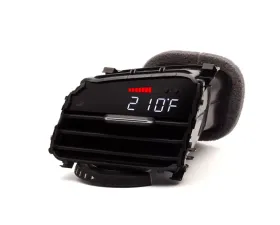 P3 V3 OBD2 - VW MK7 / MK7.5 Gauge 2014-2019 LHD,Golf/GTI/Alltrack/TDI, Red Bars | White Digits, Pre-Installed in OEM Vent