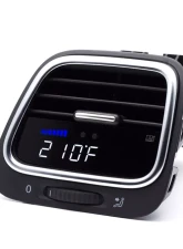 P3 V3 OBD2 - VW EOS / Scirocco Gauge 2007-2017 RHD, Scirocco R, Blue Bars | White Digits, Pre-Installed in OEM Vent Silver Trim                                     - R3P3VSR3+V - Image 2