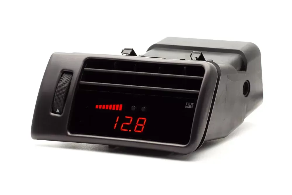 P3 Analog Gauge - Audi C5 1997-2004 LHD, Pre-Installed in OEM Vent Black - LAP3AC5X+VBL