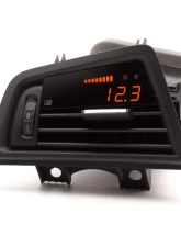 P3 Analog Gauge - BMW F1X 2011-2017 LHD, Orange Bars / Orange Digits, Pre-Installed in OEM Vent Black Slats                                     - LAP3BF1X+VB - Image 2