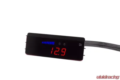 P3 Analog Gauge - VW Mk4 1997-2004 RHD, Blue Bars / Red Digits - RAP3VGR4