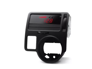P3 Analog Gauge - VW Mk4 1997-2004 LHD, Red Bars / Red Digits, Pre-Installed in OEM Vent - LAP3VGT4+V - Image 3