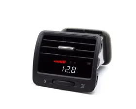P3 Analog Gauge - VW MK5 2005-2009 LHD, Red Bars | White Digits, Pre-Installed in OEM Vent