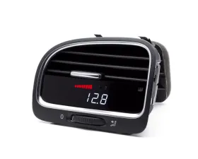 P3 Analog Gauge - VW MK6 2009-2013 LHD, Red Bars | White Digits, Pre-Installed in OEM Vent