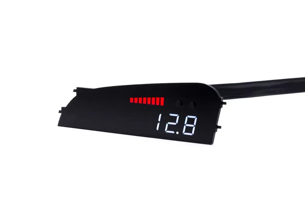 P3 Analog Gauge - VW MK7 2014-2019 LHD, Red Bars | White Digits - LAP3VGT7
