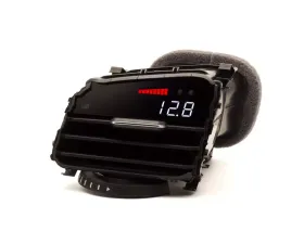 P3 Analog Gauge - VW MK7 2014-2019 LHD, Red Bars | White Digits, Pre-Installed in OEM Vent
