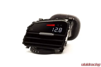 P3 Analog Gauge - VW MK7 2014-2019 LHD, Red Bars | White Digits, Pre-Installed in OEM Vent - LAP3VGT7+V
