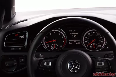 P3 Analog Gauge - VW MK7 2014-2019 RHD, Red Bars | White Digits - RAP3VGT7