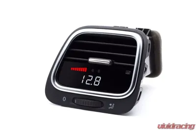 P3 Analog Gauge - VW EOS/Scirocco 2009-2018 LHD, Red Bars | White Digits, Pre-Installed in OEM Vent Silver Trim - LAP3VSE3+V
