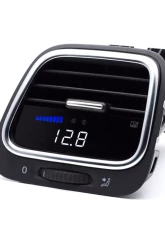 P3 Analog Gauge - VW EOS/Scirocco 2009-2018 LHD, Blue Bars | White Digits, Pre-Installed in OEM Vent Silver Trim                                     - LAP3VSR3+V - Image 2