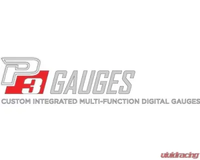 P3 Analog Gauge - BMW F3X / F8X 2011-2019 LHD, Orange Bars / White Digits, Pre-Installed in OEM Vent - LAP3BF3W+V