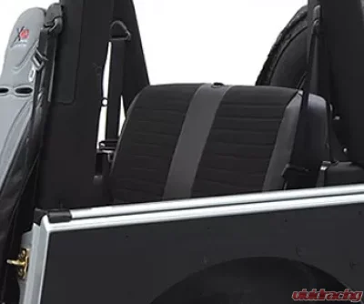 Smittybilt XRC Seat Cover Rear 07-18 Wrangler JK 2 Door Black/Red Center Smittybilt - 759130