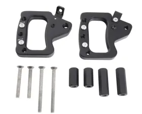 Jeep JK Grab Handles Front Aluminum 2007-2018 Jeep Wrangler 2DR/4DR Pair Black Smittybilt