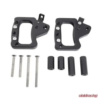Jeep JK Grab Handles Front Aluminum 2007-2018 Jeep Wrangler 2DR/4DR Pair Black Smittybilt - 76931