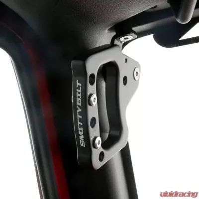 Jeep JK Grab Handles Front Aluminum 2007-2018 Jeep Wrangler 2DR/4DR Pair Black Smittybilt - 76931