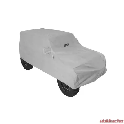 Smittybilt JL Wrangler Full Climate Jeep Cover w/Storage Bag-Lock-Cable 2018-Present Wrangler JL 4-Door Gray Smittybilt - 845