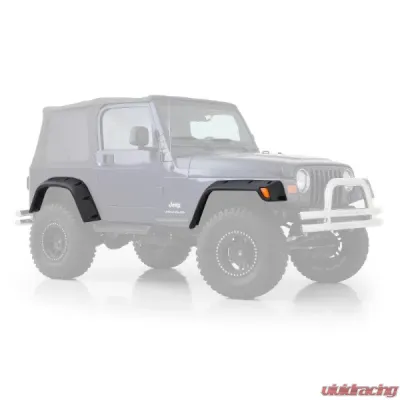 Smittybilt Jeep TJ Front Fender Flare 6 Inch 97-06 Wrangler TJ Driver Side Paintable Each Smittybilt - 17190-01