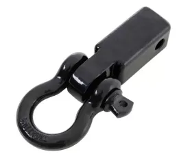 Receiver Hitch D-Ring 3/4 Inch 4.75 Ton Rating Fits 2 Inch Receiver Black Smittybilt