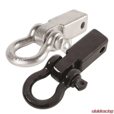 Receiver Hitch D-Ring 3/4 Inch 4.75 Ton Rating Fits 2 Inch Receiver Black Smittybilt - 29312B