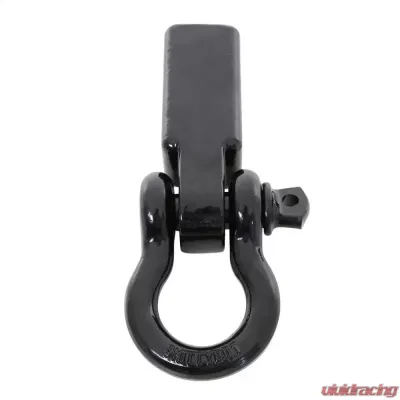 Receiver Hitch D-Ring 3/4 Inch 4.75 Ton Rating Fits 2 Inch Receiver Black Smittybilt - 29312B