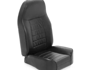 Front Seat Standard Bucket 76-14 Wrangler CJ/YJ/TJ/LJ/JK Vinyl Black Smittybilt