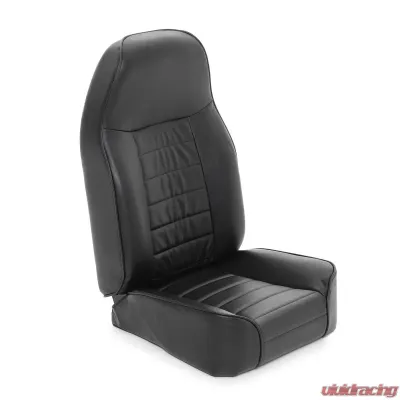 Front Seat Standard Bucket 76-14 Wrangler CJ/YJ/TJ/LJ/JK Vinyl Black Smittybilt - 44901