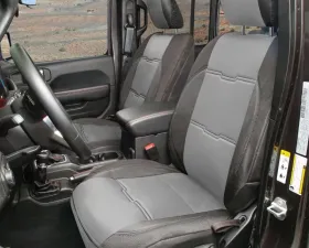 Smittybilt Black/Black Gen2 Neoprene Seat Cover Set Jeep Wrangler JL 4-Door 18-20