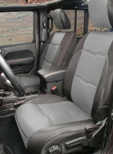 Smittybilt Black/Charcoal Gen2 Neoprene Seat Cover Set Jeep Wrangler JL 4-Door 18-20                                     - 577122 - Image 2