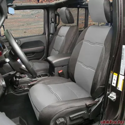 Smittybilt Black/Charcoal Gen2 Neoprene Seat Cover Set Jeep Wrangler JL 4-Door 18-20 - 577122