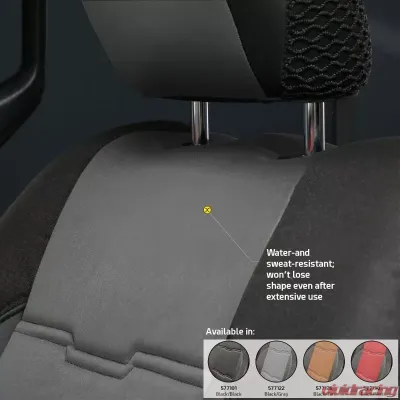 Smittybilt Black/Charcoal Gen2 Neoprene Seat Cover Set Jeep Wrangler JL 4-Door 18-20 - 577122