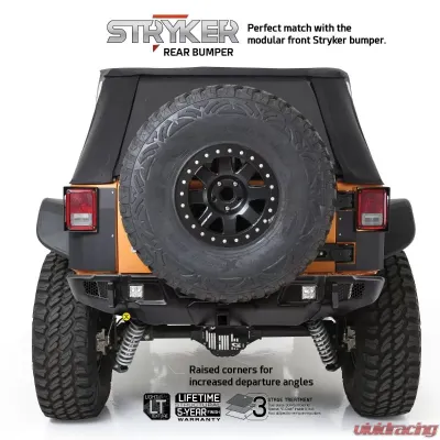 Smittybilt Stryker Rear Bumper Jeep Wrangler JL 18-20 - 77732