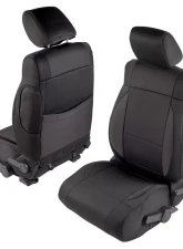 Smittybilt Neoprene Seat Cover 08-12 Wrangler JK 4 DR Set Front/Rear Black Smittybilt                                     - 471701 - Image 2