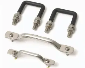 Smittybilt Windshield Tie Down Kit 55-95 Wrangler YJ/CJ Stainless Steel Smittybilt